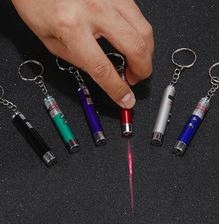 Laser Cat Teaser Stick with LED Infrared Interaction
